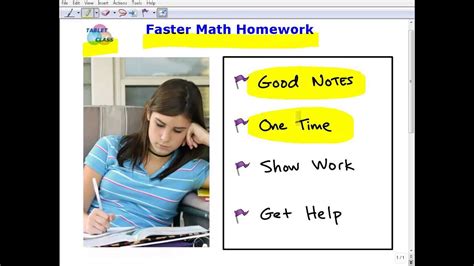 how to finish math homework fast