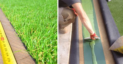 how to finish off artificial grass