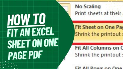 how to fit excel sheet on one page pdf mac