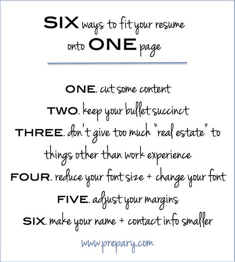 how to fit resume on one page in word