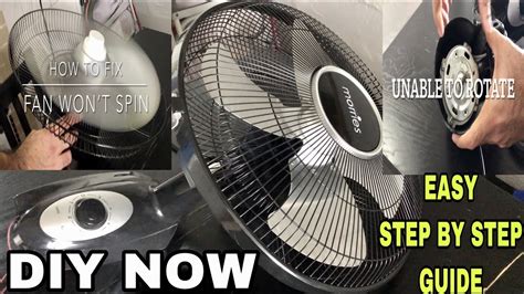 how to fix a box fan that won t spin