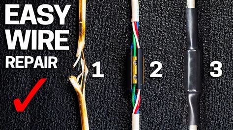 how to fix a broken electrical cable