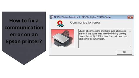 how to fix a communication error on epson printer mac