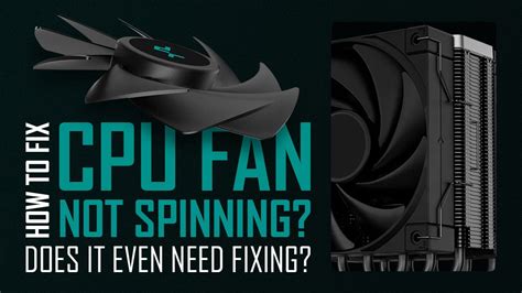 how to fix a computer fan that won t spin