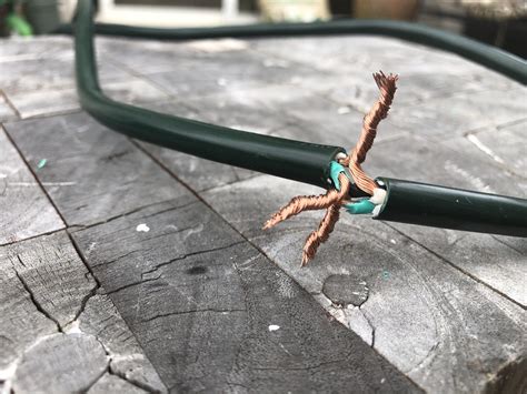 how to fix a cut electric cable