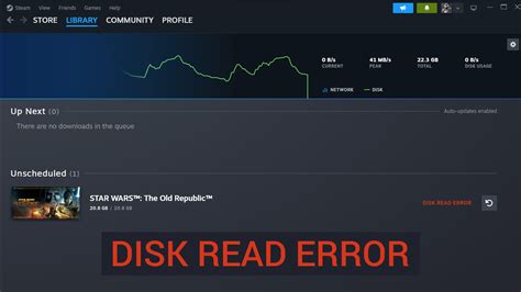 how to fix a disk read error on steam