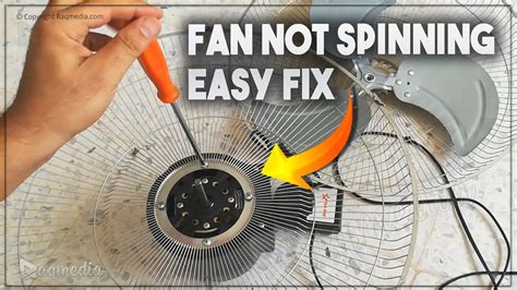 how to fix a fan that won't spin