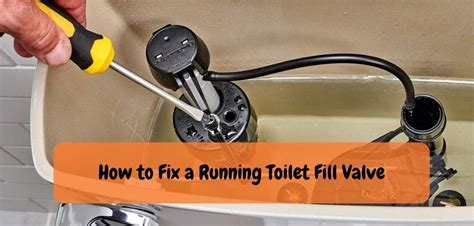how to fix a fill valve