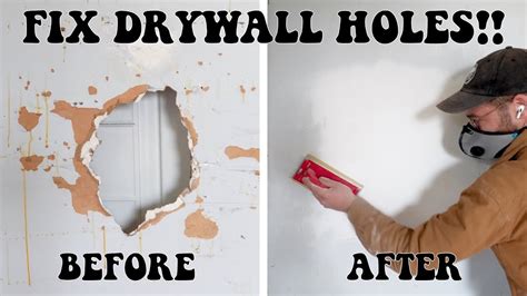 how to fix a hole in drywall without a patch