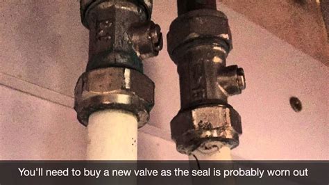 how to fix a leaking isolation valve