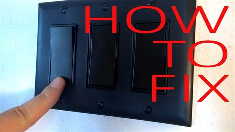 how to fix a light switch that is stuck australia