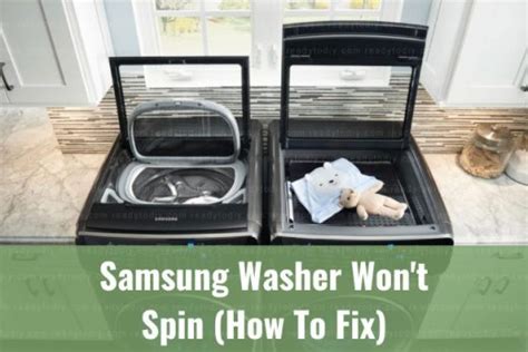 how to fix a samsung top load washer that won't spin
