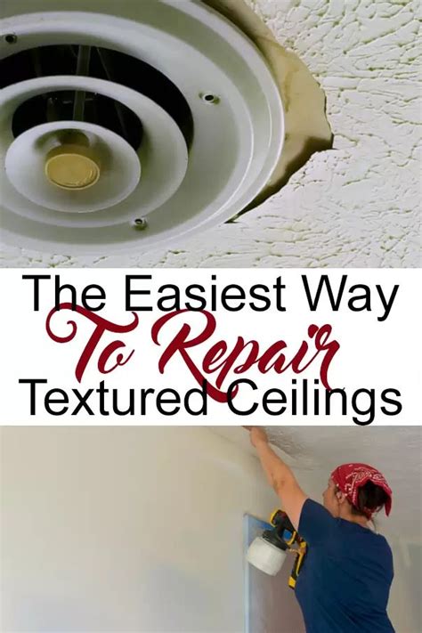 how to fix a textured ceiling that is peeling