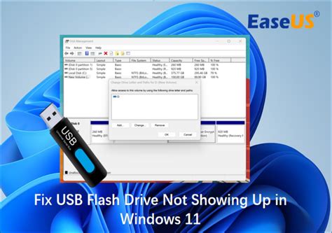 how to fix a usb flash drive that is not recognized windows 11