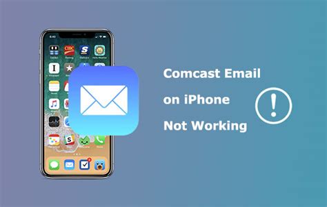 how to fix account error comcast email on iphone