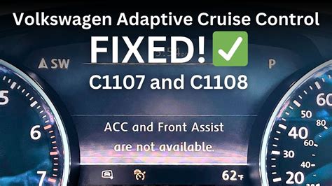 how to fix adaptive cruise control