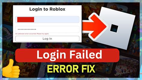how to fix an unknown error occurred roblox login