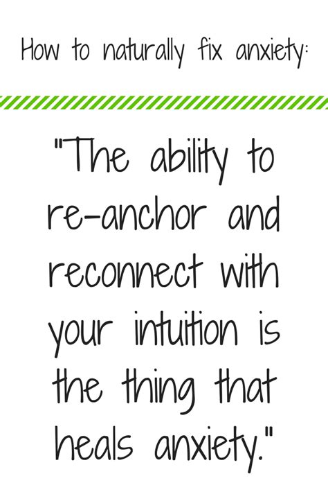 how to fix anxiety disorder naturally