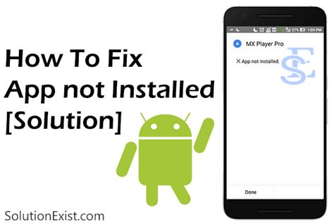 how to fix app not installed on android phone