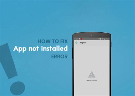 how to fix app not installed problem