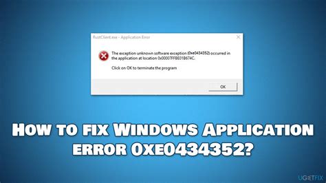 how to fix application error