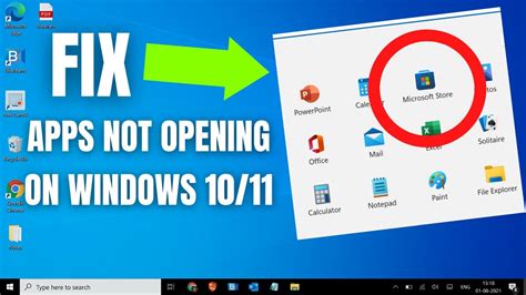 how to fix application not opening windows 10