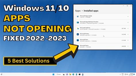 how to fix apps not loading on pc