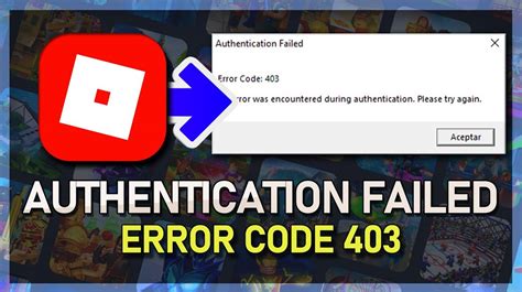 how to fix authentication error on roblox