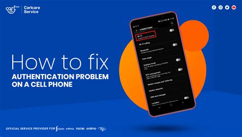 how to fix authentication problem on android phone