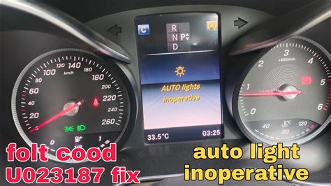 how to fix auto lamp function inoperative