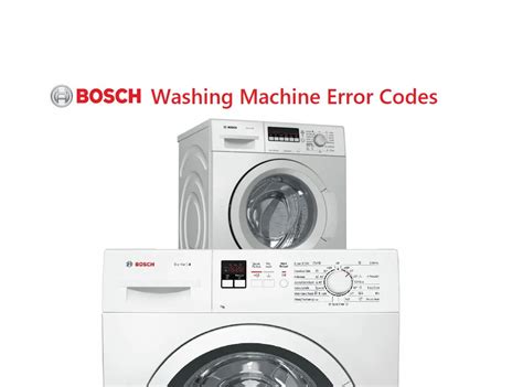 how to fix bosch washing machine error code e30