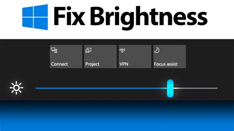 how to fix brightness control not working on windows 10