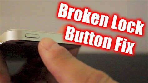 how to fix broken button on iphone