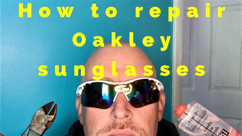 how to fix broken oakley frames