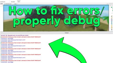 how to fix bug in roblox