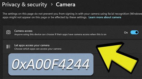 how to fix camera error