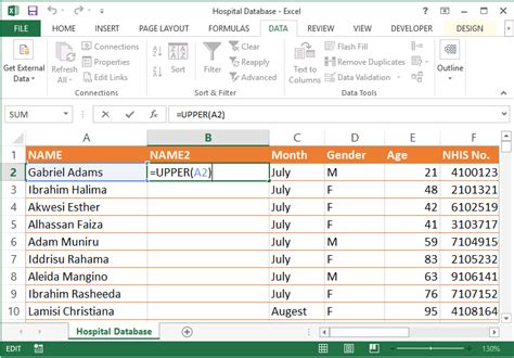 how to fix capital letters in excel