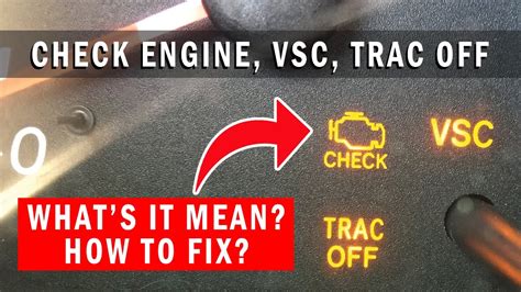 how to fix check engine trac off