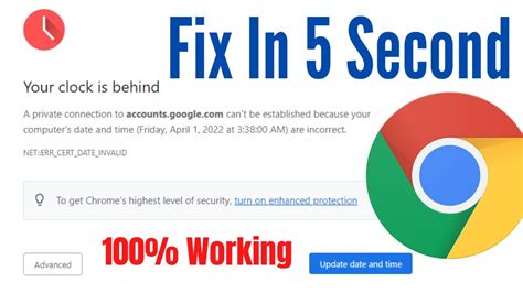 how to fix clock error