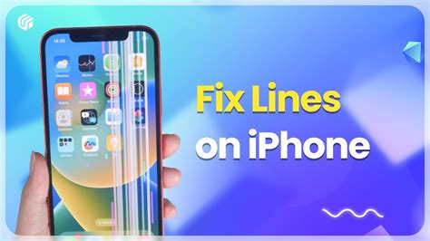 how to fix colored lines on iphone screen