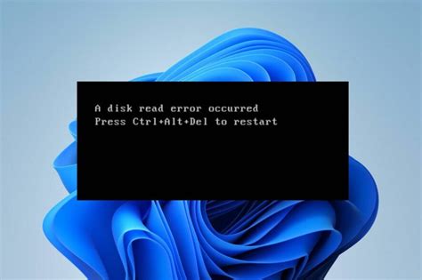 how to fix computer a disk read error occurred