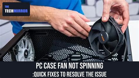 how to fix computer fan not spinning