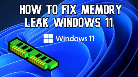 how to fix computer memory leak