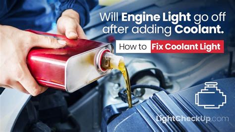 how to fix coolant light