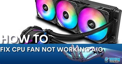how to fix cpu fan not working