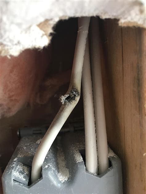 how to fix damaged electrical wire in wall