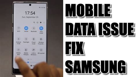 how to fix data not working on samsung