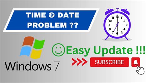 how to fix date and time error in windows 7