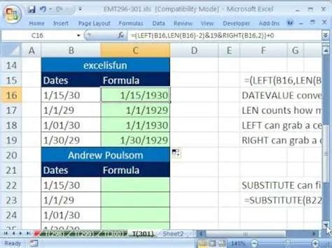 how to fix date in excel sheet