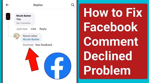 how to fix declined comments on facebook